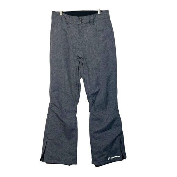 Alpine‎ Swiss Mens Waterproof Ski Snowboarding Pants Mens S Gray Insulated - Picture 1 of 10